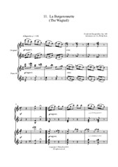 25 Études faciles et progressives. No.11 La Bergeronnette for 2 pianos