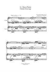 25 Études faciles et progressives. No.16 Douce Plainte (Tender Grieving) for 2 pianos