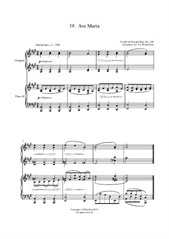 25 Études faciles et progressives. No.19 Ave Maria for 2 pianos