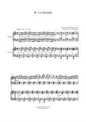 25 Études faciles et progressives. No.20 La Tarentelle