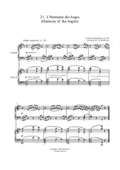 25 Études faciles et progressives. No.21 L'Harmonie des Anges for 2 pianos