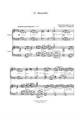 25 Études faciles et progressives. No.22 Barcarolle for 2 pianos